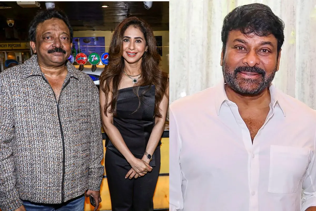 Ram Gopal Varma with Urmila Matondkar, Chiranjeevi