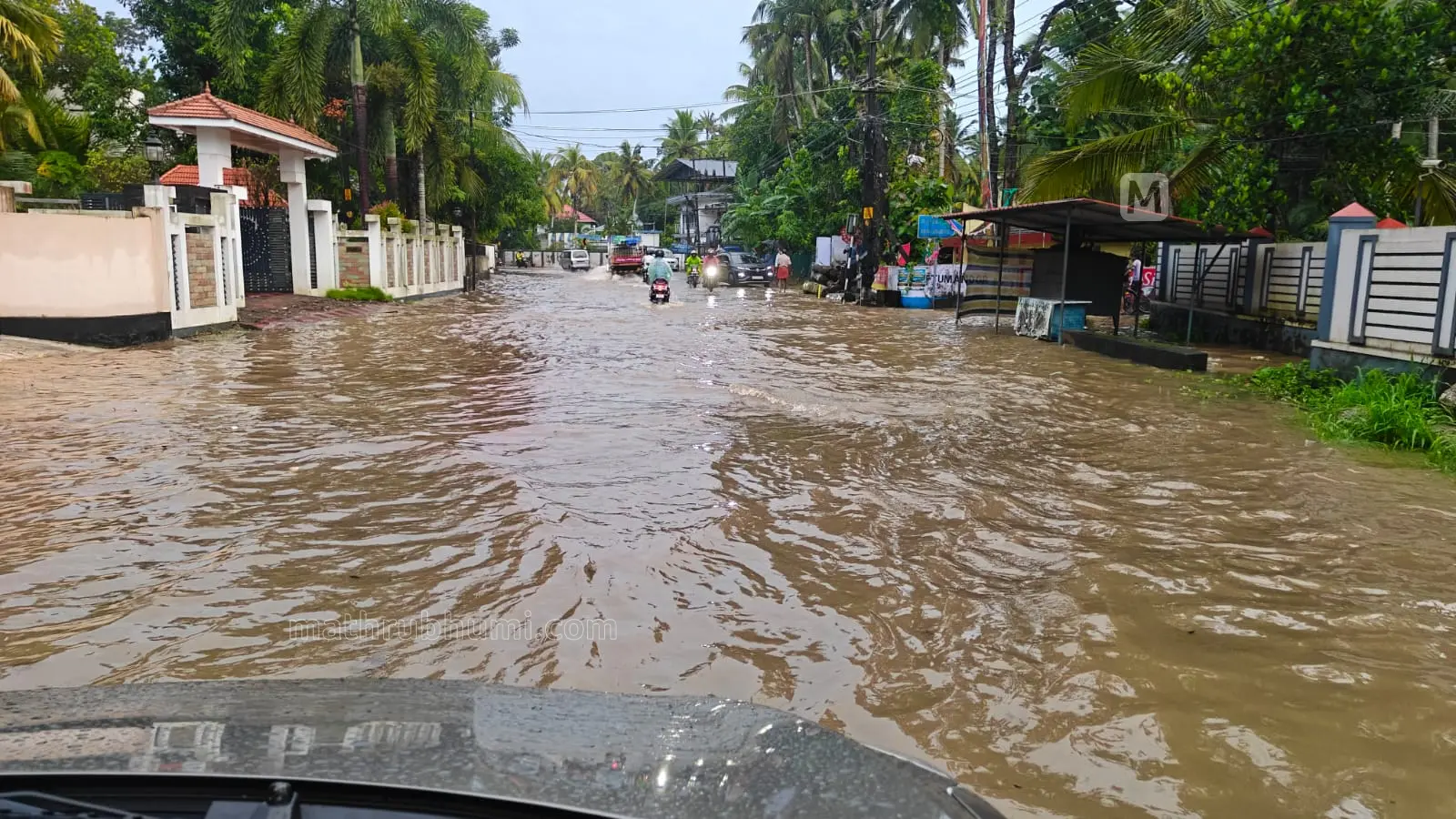 A road flooded by rainwater in Kerala | Photo: Mathrubhumi/K Rangnath Krishna