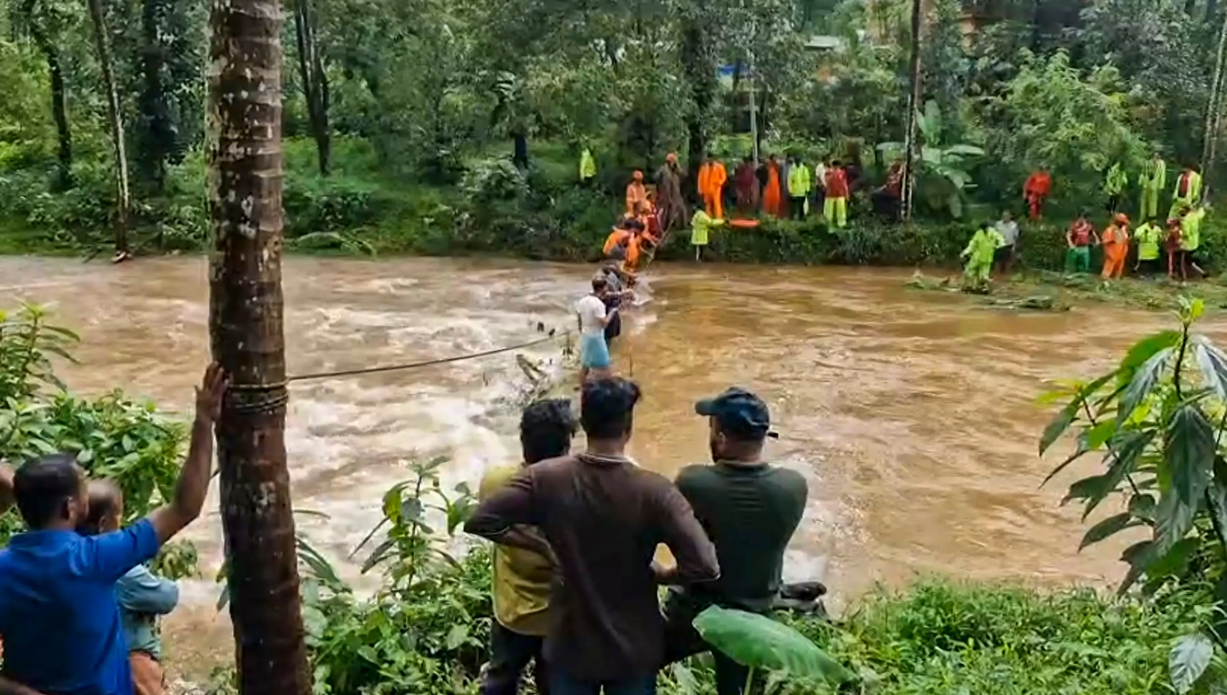 Search operation underway for a man swept away in the Kanjirappuzha river in Kannur | PTI