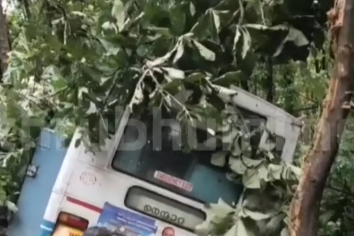 Accident site in Nelliyampathy | Screengrab/MBI News
