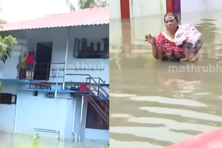 കഴുത്തോളം വെള്ളം, എന്നിട്ടും വീടുമാറാൻ തയ്യാറാവാതെ ജനം; പമ്പ, മണിമല നദികളിൽ ജലനിരപ്പ് ഉയരുന്നു