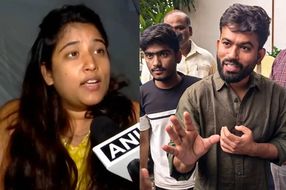 വൈഷ്ണവി ഗൗര്, അഭിജിത് ദീപ്കെ | ഫോട്ടോ - എ.എൻ.ഐ., പി.ടി.ഐ.