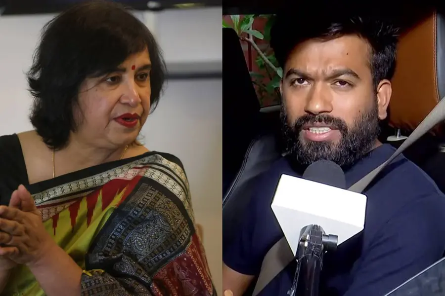 Abhijeet Dipke and Taslima Nasreen