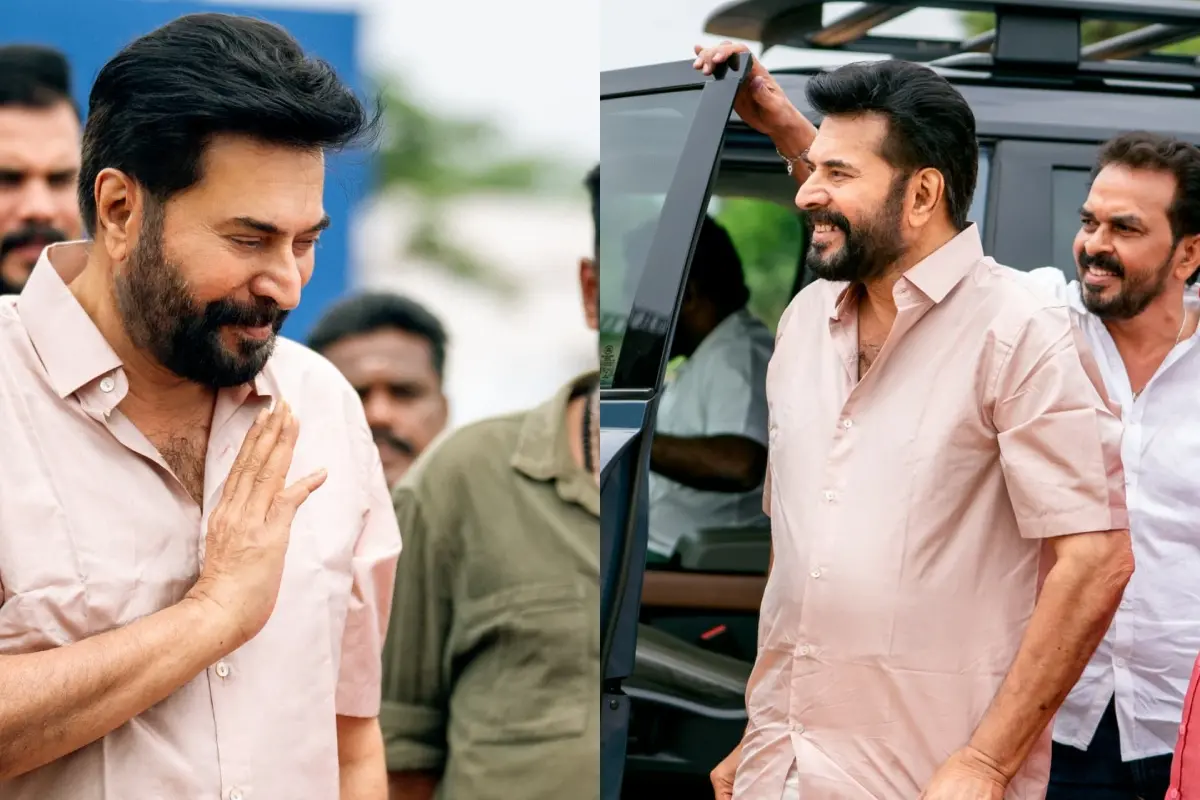 മമ്മൂട്ടി നിതീഷ് സഹദേവ് ചിത്രത്തിന്റെ സെറ്റിൽ
