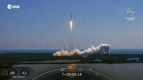 SpaceX Falcon 9 rocket from the Kennedy Space Centre in Cape Canaveral