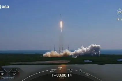 SpaceX Falcon 9 rocket from the Kennedy Space Centre in Cape Canaveral