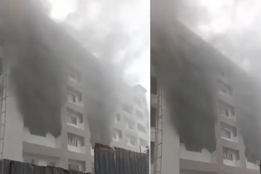Fire breaks out at under-construction building at Thrissur Medical College Hospital, no casualties