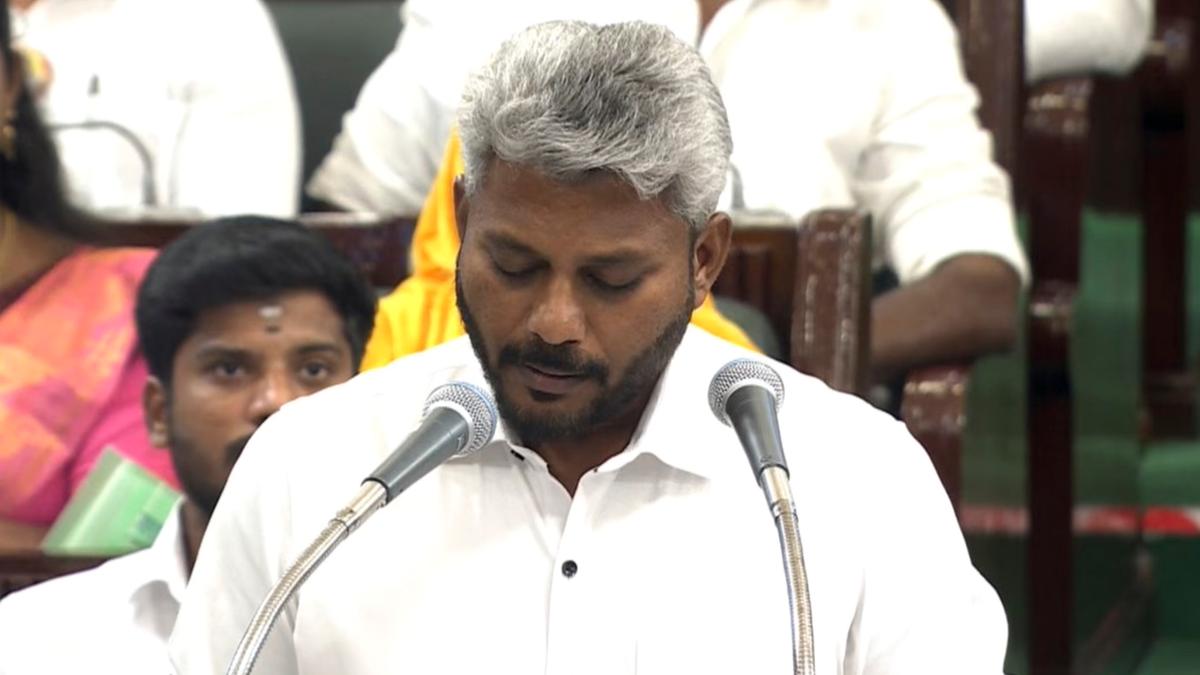 Photo: english.mathrubhumi.com **EDS: THIRD PARTY IMAGE** In this screengrab from a video posted on Aug. 5, 2026, Tamil Nadu Finance Minister N. Marie