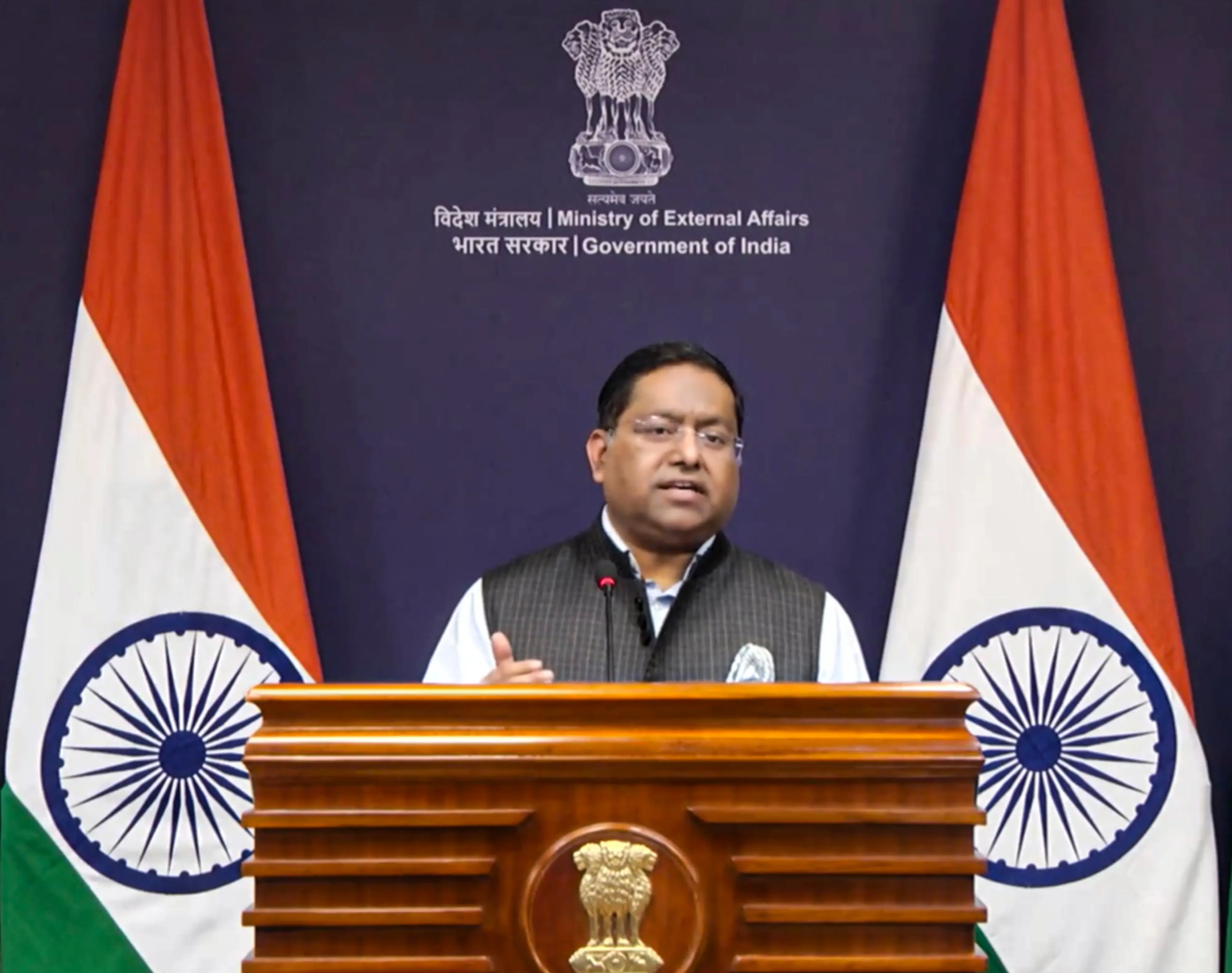 Ministry of External Affairs spokesperson Randhir Jaiswal.| Photo: X@MEAIndia