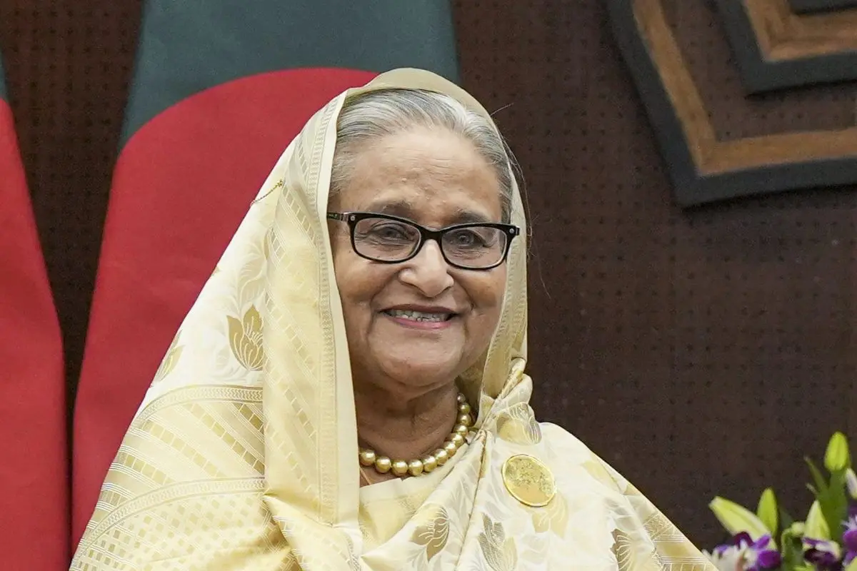 Sheikh Hasina. (PTI Photo/Manvender Vashist Lav)