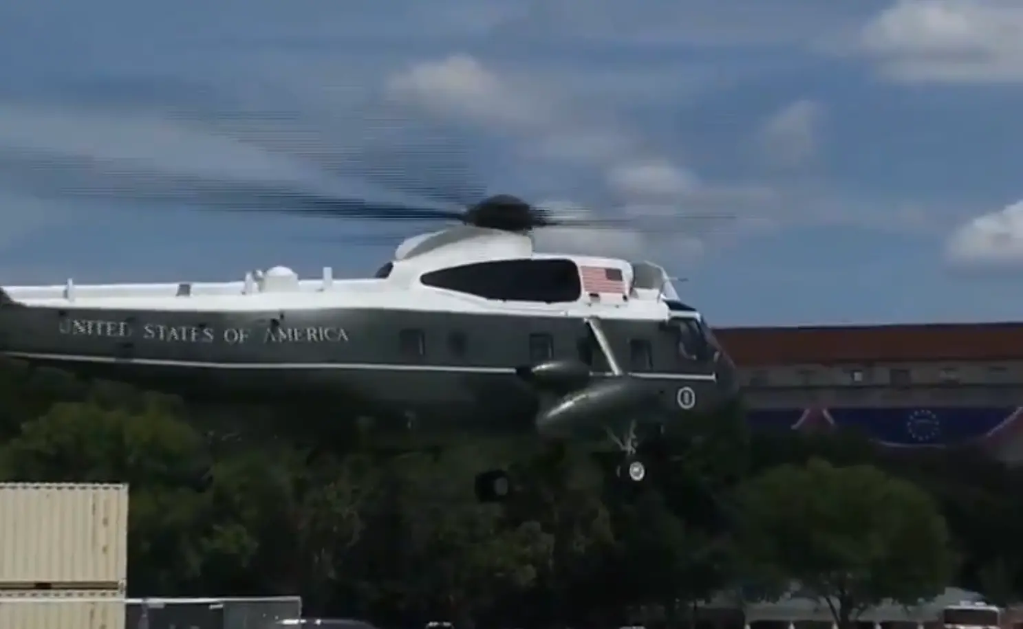 President Donald Trump's helicopter