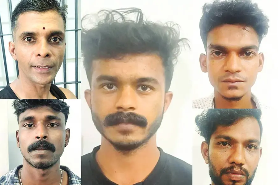 യുവതിയെ കൊലപ്പെടുത്താൻ പെൺവേഷത്തിൽ ഗുരുവായൂരിലെത്തി; അഞ്ചംഗ സംഘം അറസ്റ്റിൽ
