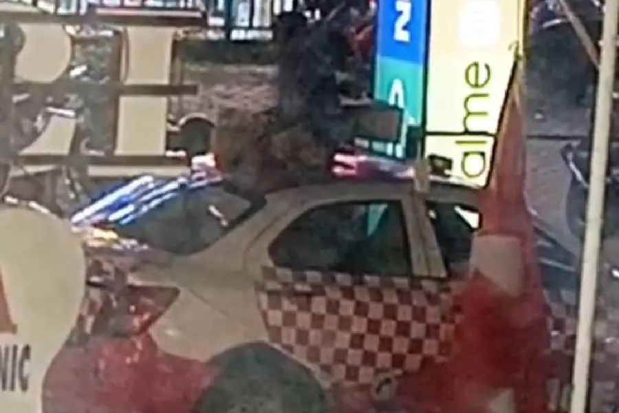 പോലീസ് വാഹനത്തെ ഇരിപ്പിടമാക്കി മദ്യപൻ; മദ്യലഹരിയിൽ വണ്ടിക്ക് മുകളിൽ 'അഭ്യാസം', ദൃശ്യങ്ങൾ