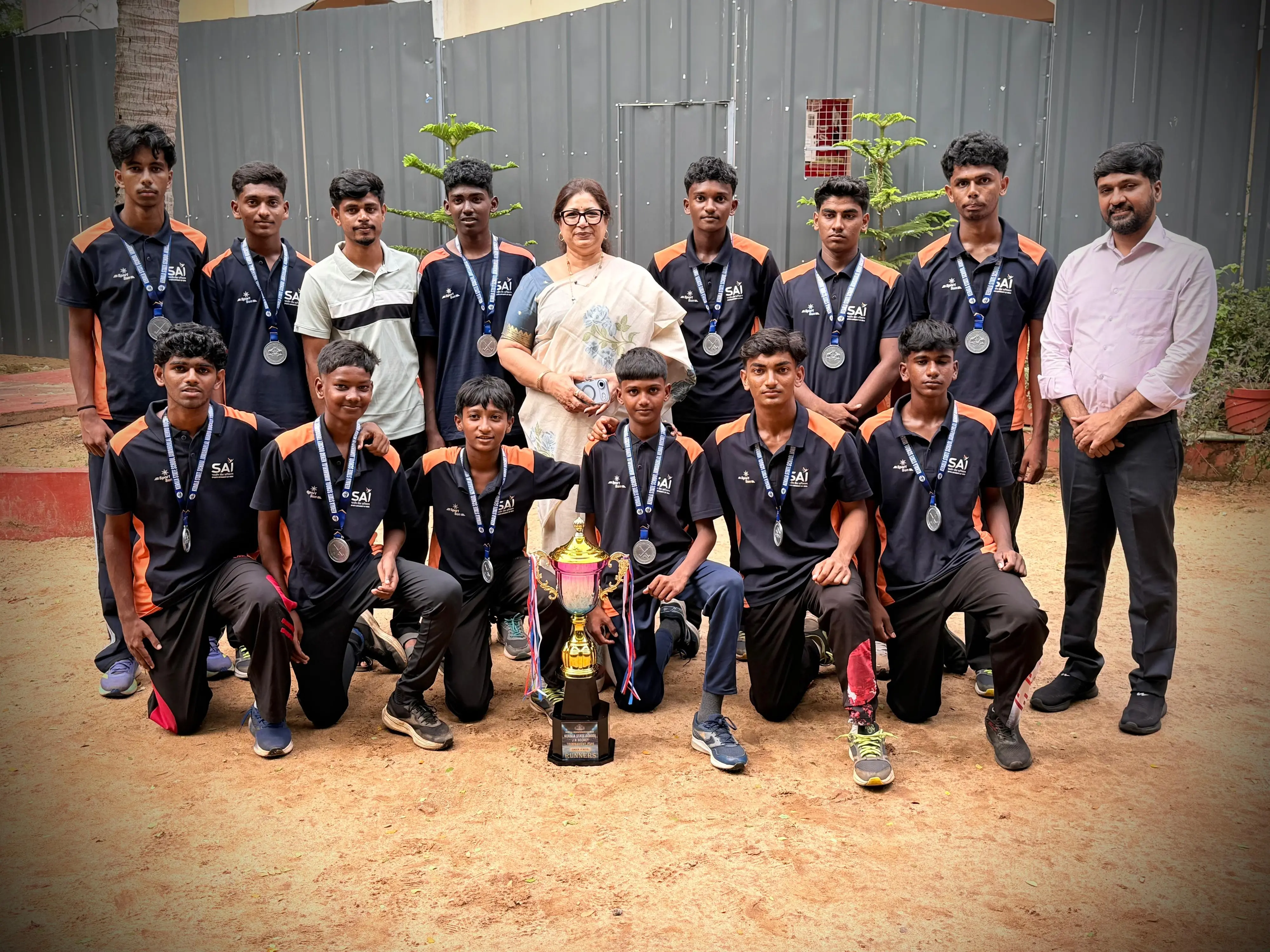 സായ് ഡെപ്യൂട്ടി ഡയറക്ടർ ജനറൽ മഞ്ജുശ്രീ ദയാനന്ദ് കൊല്ലത്തെ സായ് ട്രെയിനിങ് സെന്റർ സന്ദർശിച്ചപ്പോൾ