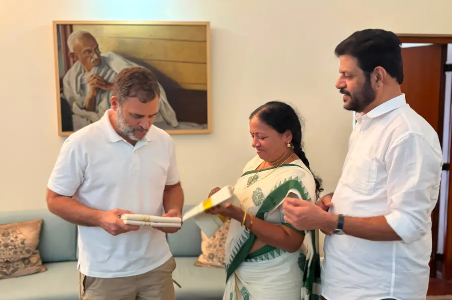 K.A. Thulasi Meets Rahul Gandhi