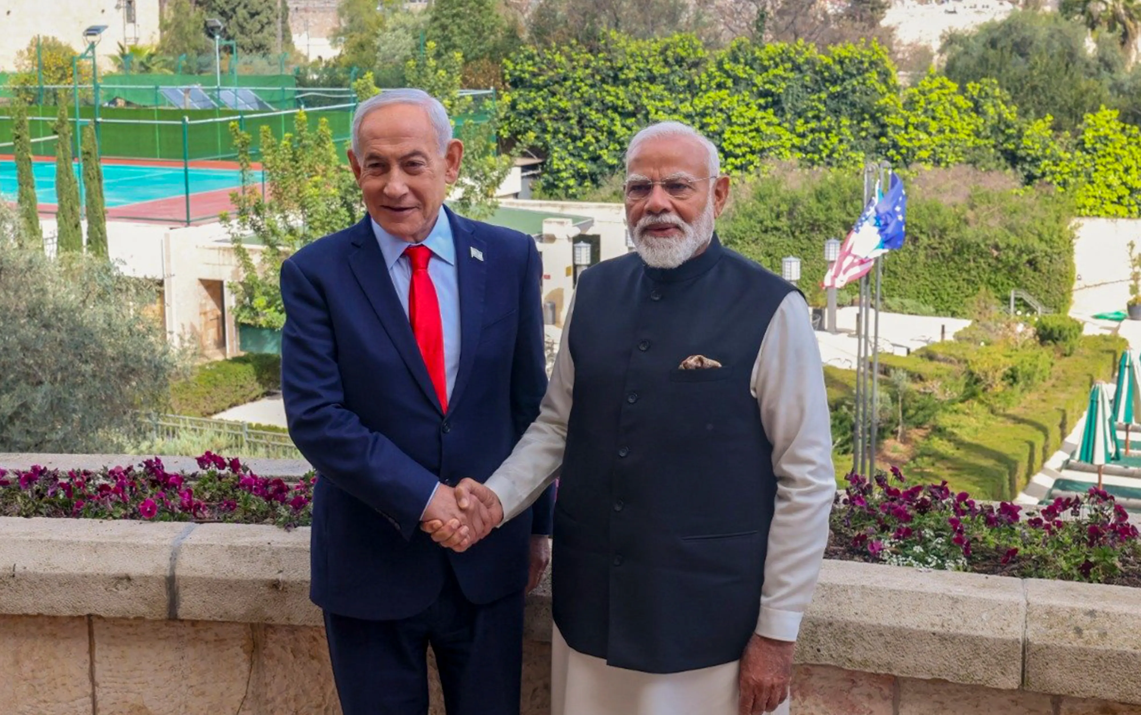 Prime Minister Narendra Modi with his Israeli counterpart Benjamin Netanyahu, in Israel.| File image: PTI