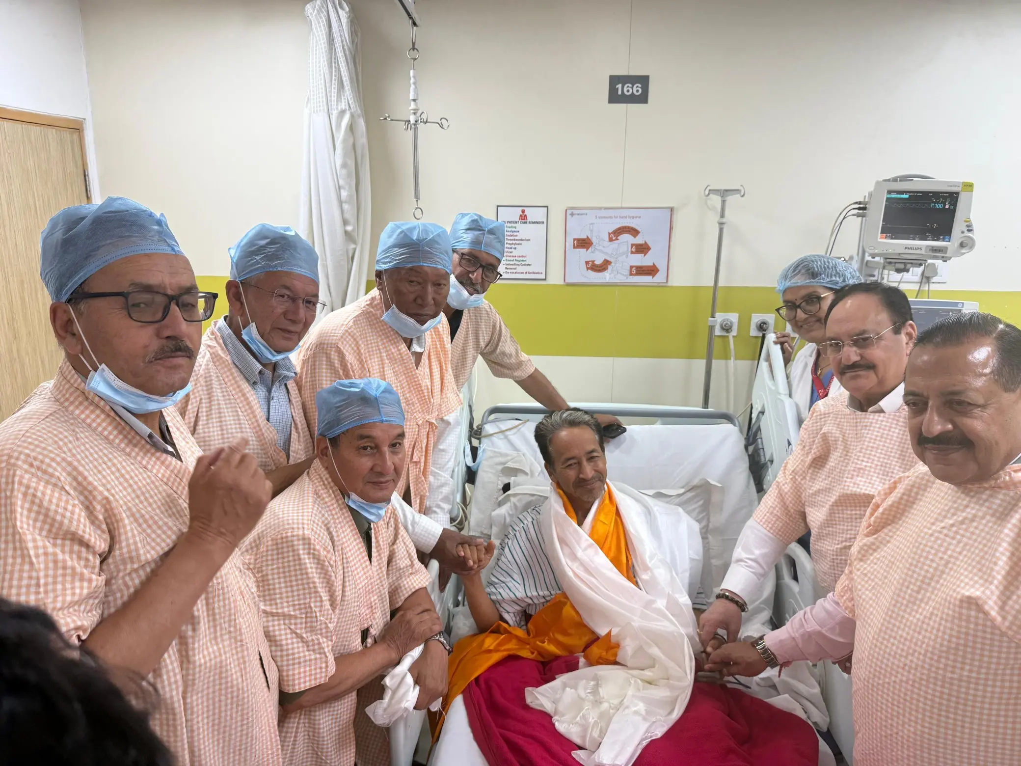 Sonam Wangchuk at Medanta Hospital. Photo: X
