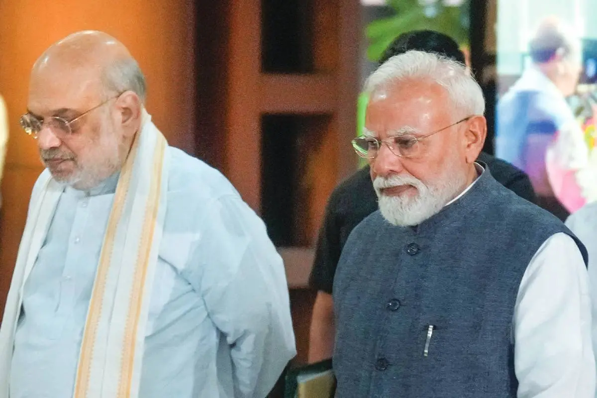 അമിത് ഷായും നരേന്ദ്ര മോദിയും | ഫോട്ടോ: അറേഞ്ച്ഡ്