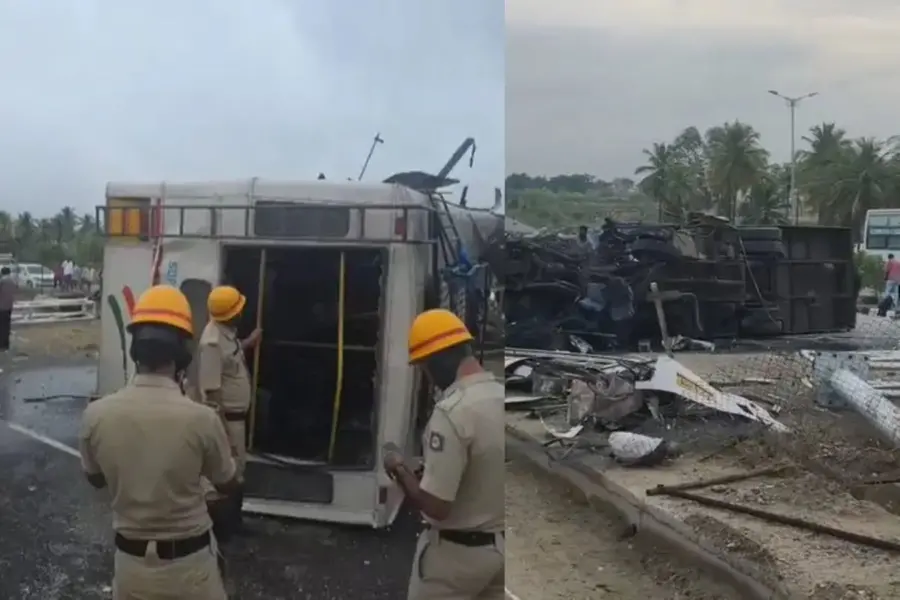 KSRTC bus from Kozhikode to Bengaluru overturns, two killed
