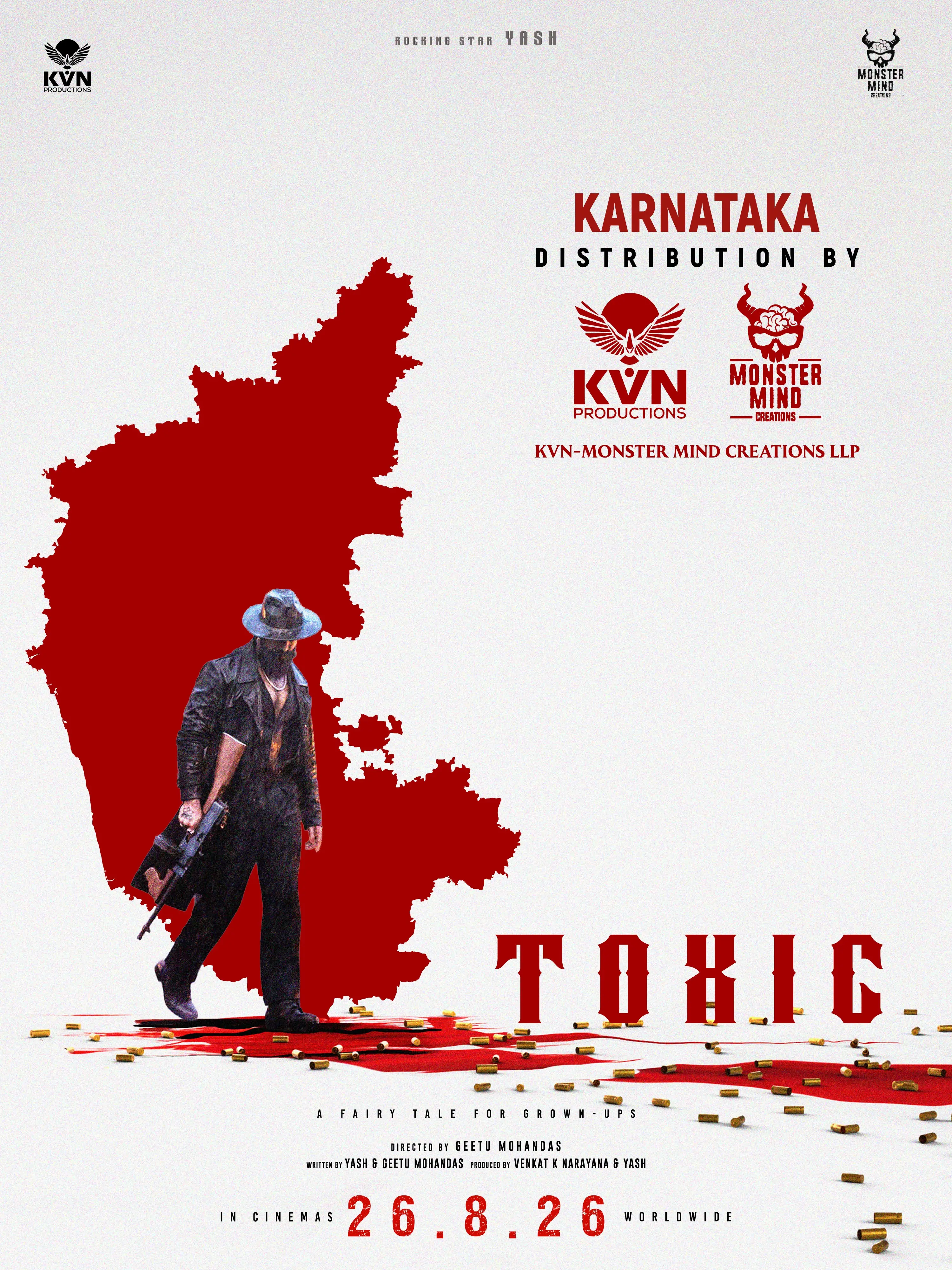 ടോക്സിക് എന്ന ചിത്രത്തിന്റെ പോസ്റ്റർ | ഫോട്ടോ: അറേഞ്ച്ഡ്