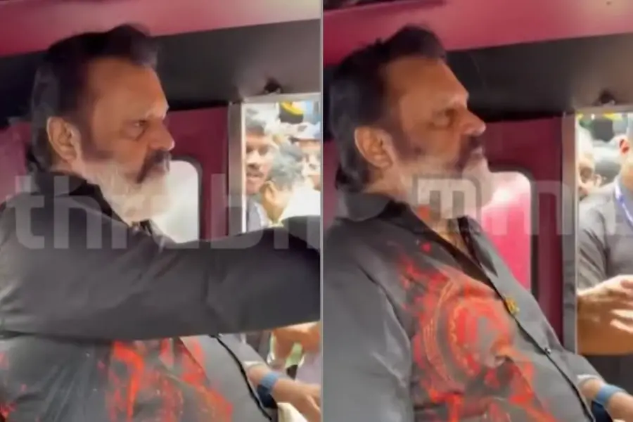 ഔദ്യോഗിക വാഹനം എത്താൻ വൈകി; ഓട്ടോറിക്ഷയിൽ യാത്രചെയ്ത് സുരേഷ് ഗോപി
