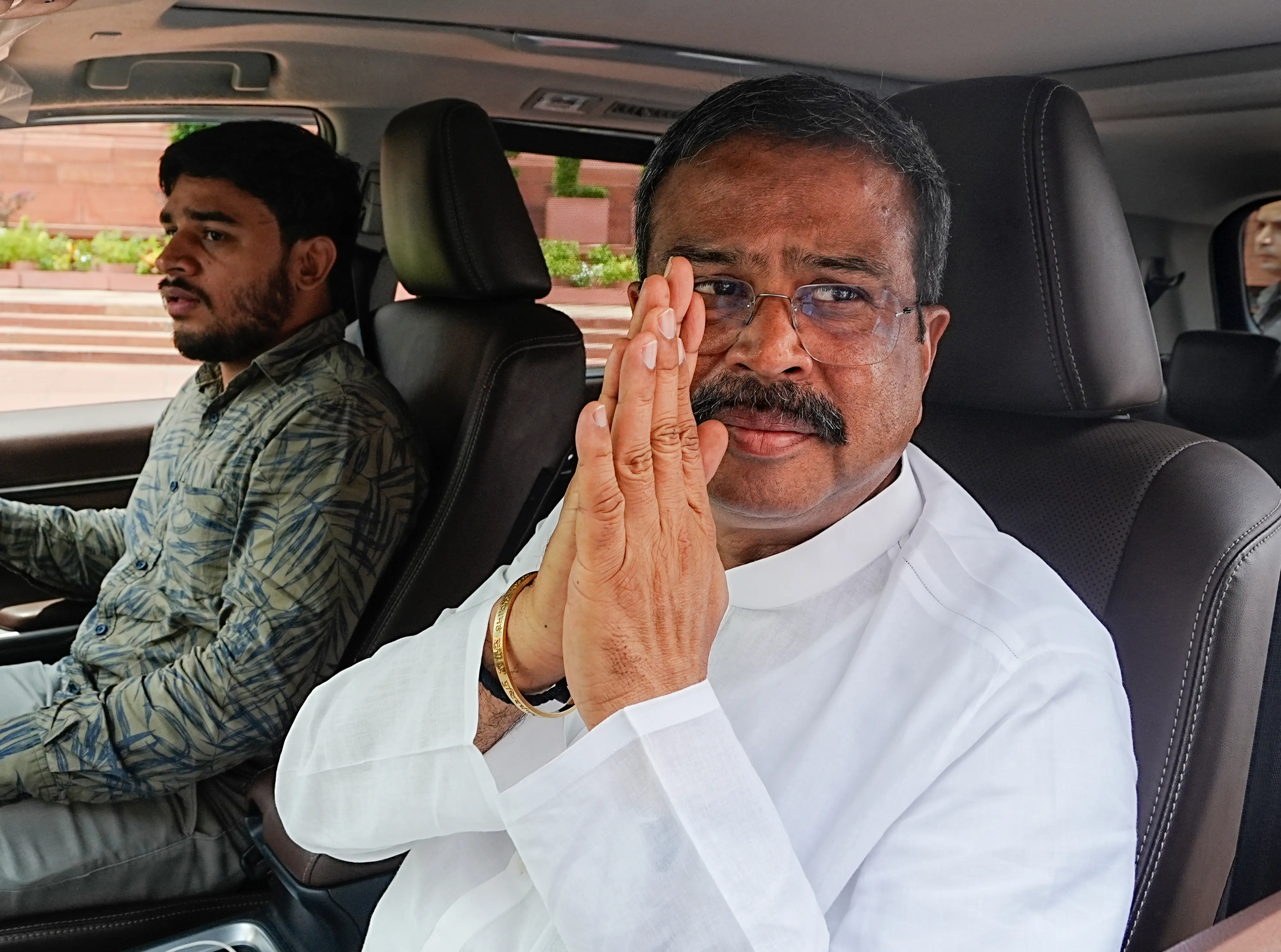Former Union Education Minister Dharmendra Pradhan during the Monsoon session of Parliament.| Photo: PTI