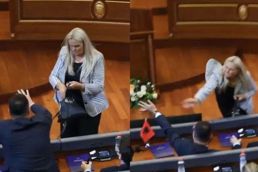 Eggs fly at Kosovo PM Albin Kurti as parliament erupts in chaos