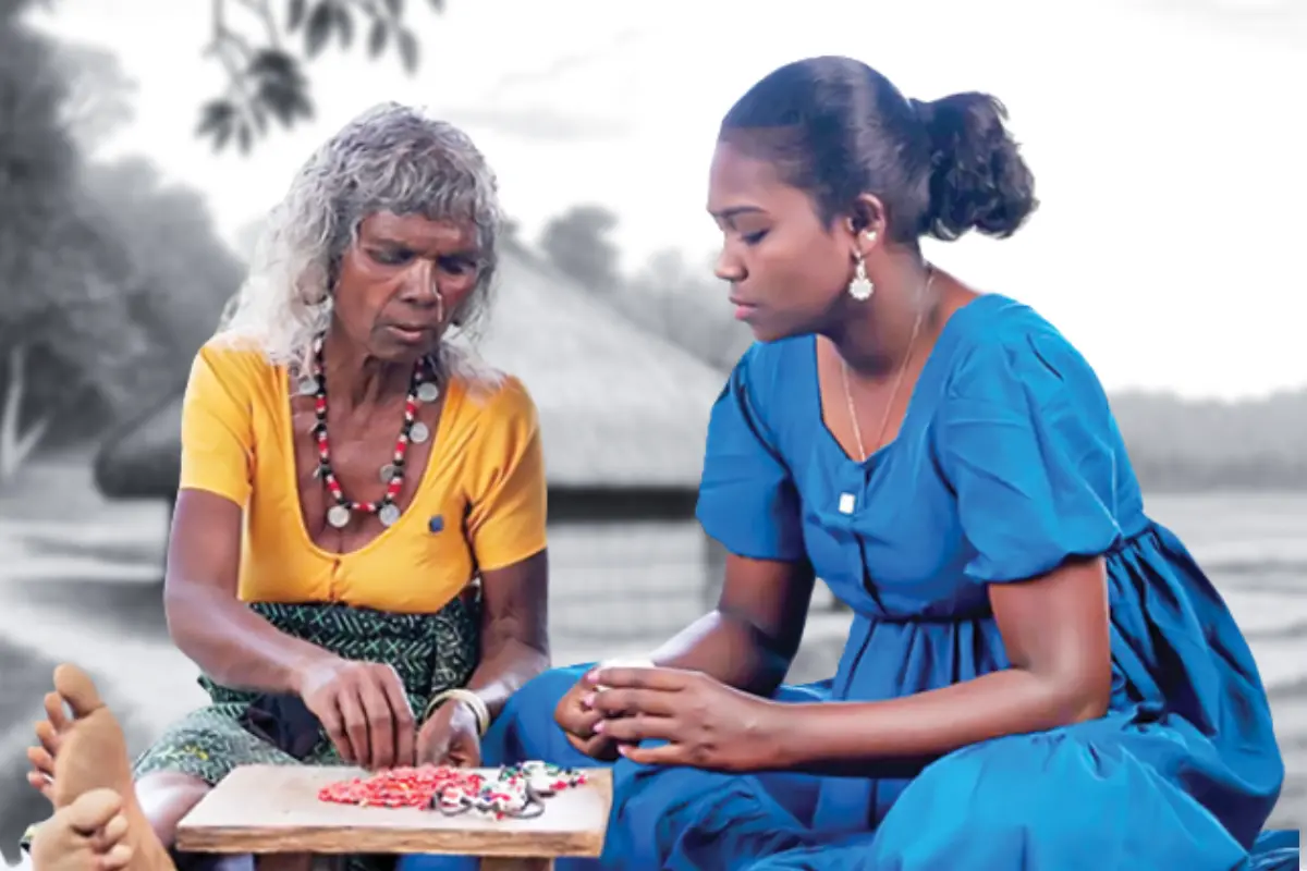 Aparna with her grandmother Cheeru