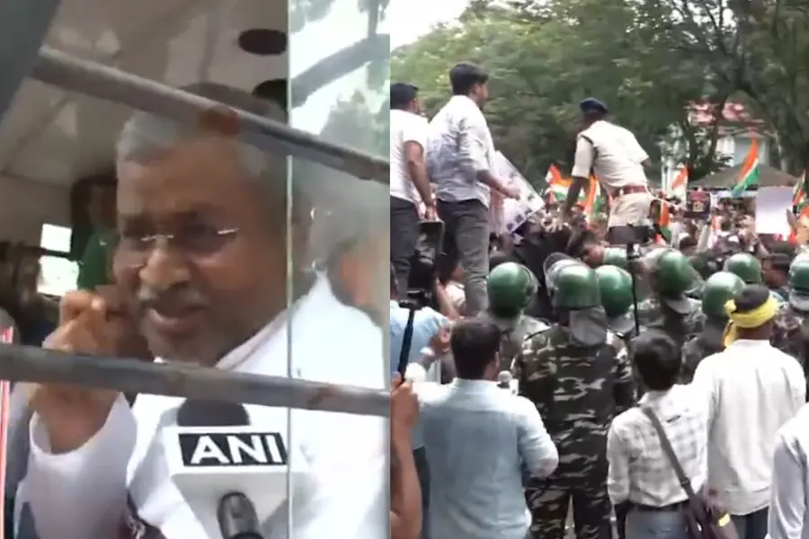 Jharkhand students protest: Aspirants break through barricades, LOP Babulal Marandi detained | WATCH