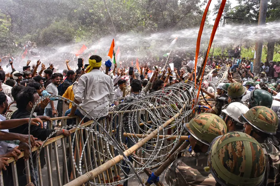 Jharkhand Police use lathi charge, water cannons on students during Vidhan Sabha gherao in Ranchi