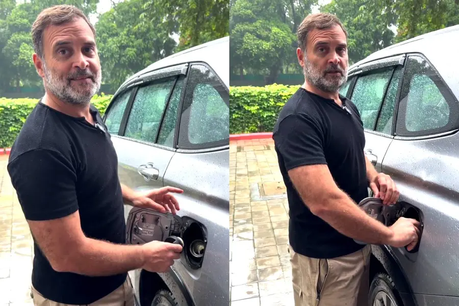 ഇ20 പെട്രോൾ കാറുകളും ബൈക്കുകളും നശിപ്പിക്കുന്നു, ജനങ്ങളെ കൊള്ളയടിക്കുന്നു; വീഡിയോയുമായി രാഹുൽഗാന്ധി