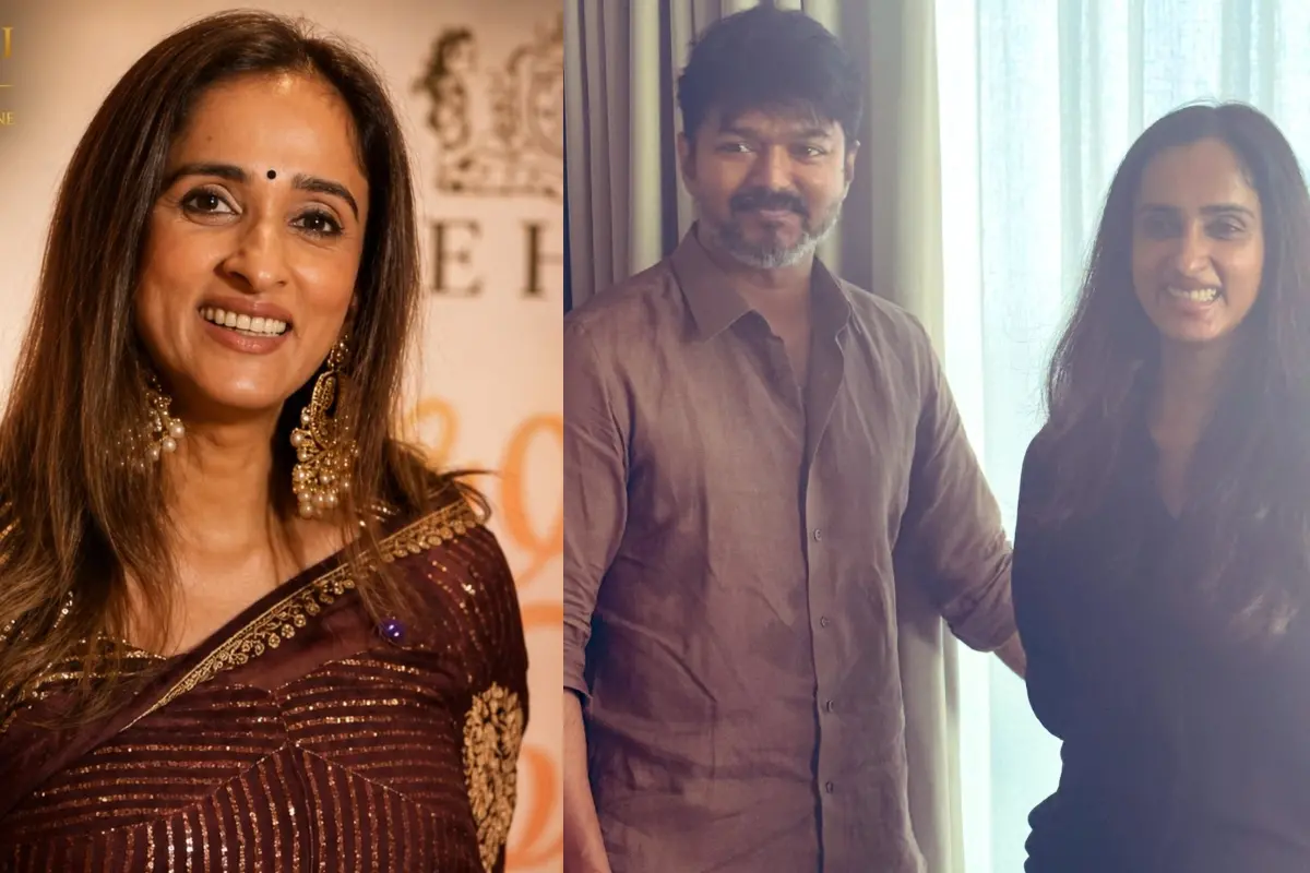 അര്ച്ചന കല്പാത്തി, വിജയ്യും അര്ച്ചനയും | Photo: X/ Cinema Kadai, Archana Kalpathi