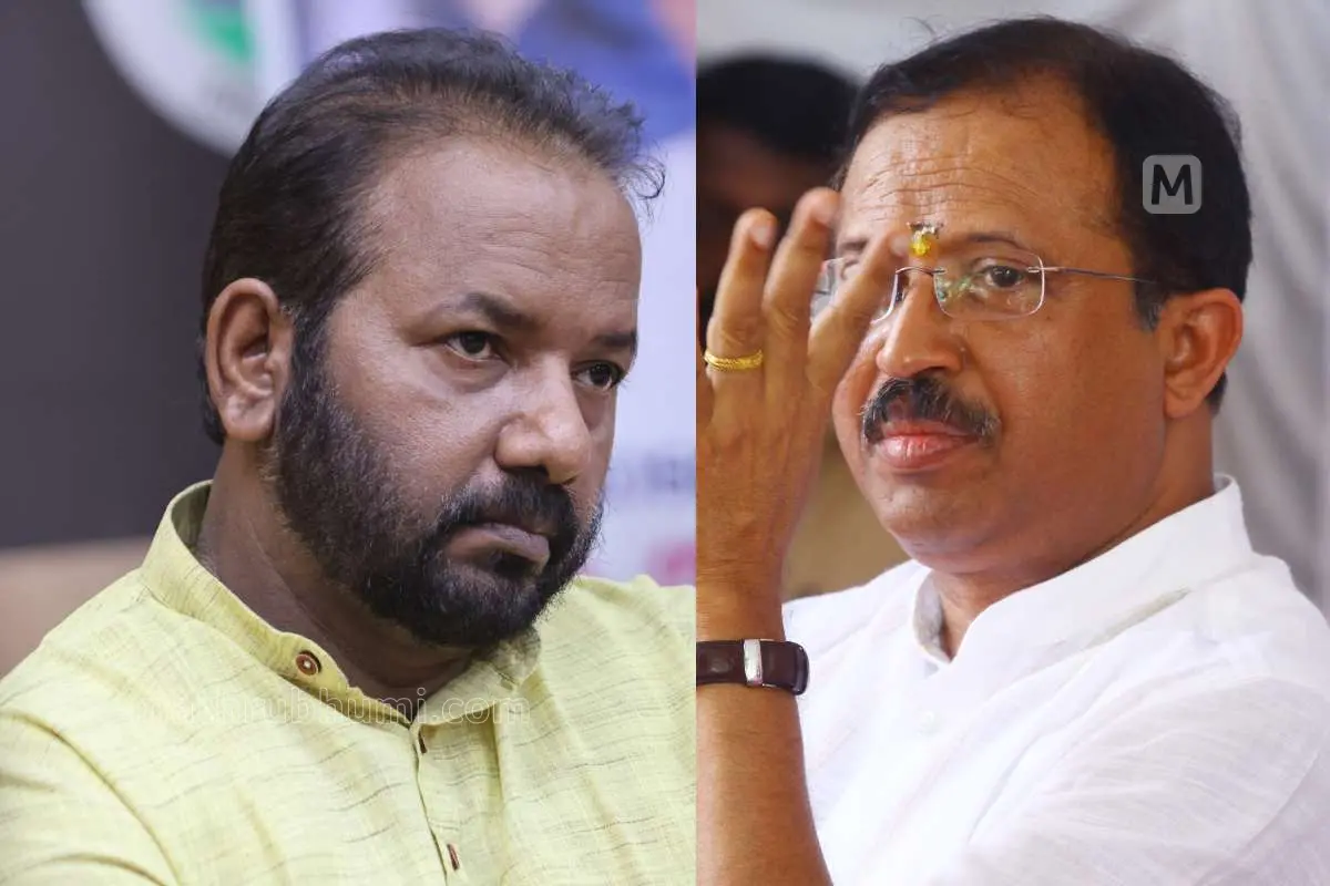 എസ്. സുരേഷ്, വി. മുരളീധരൻ | Photo: മാതൃഭൂമി