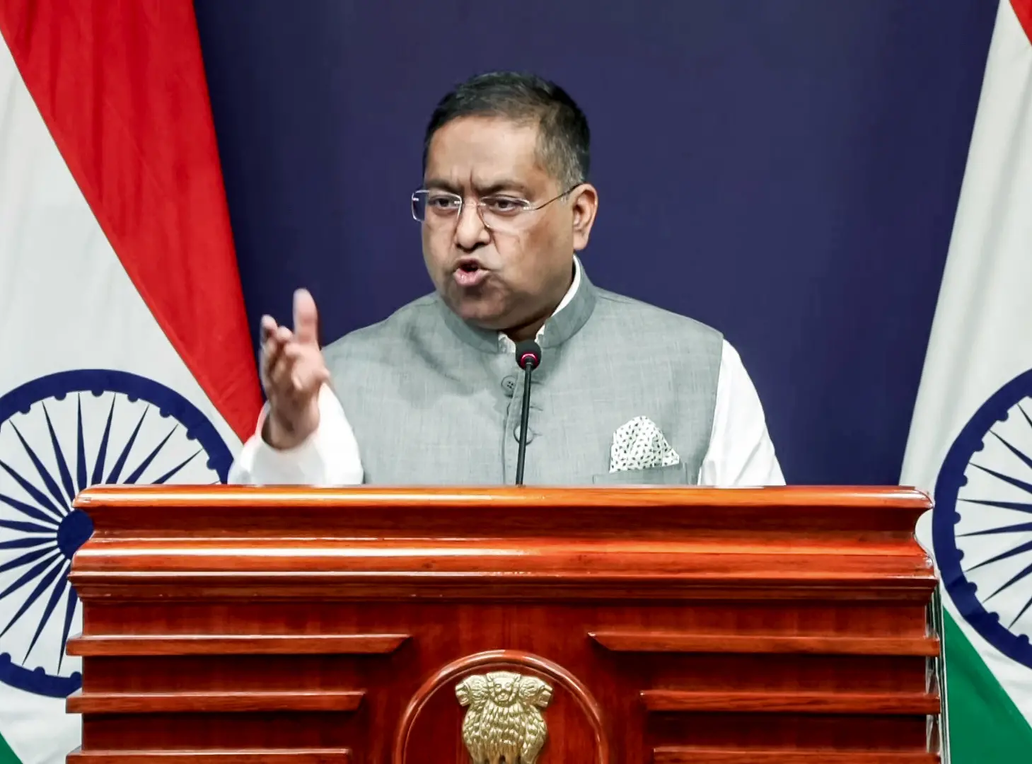 Ministry of External Affairs (MEA) Spokesperson Randhir Jaiswal