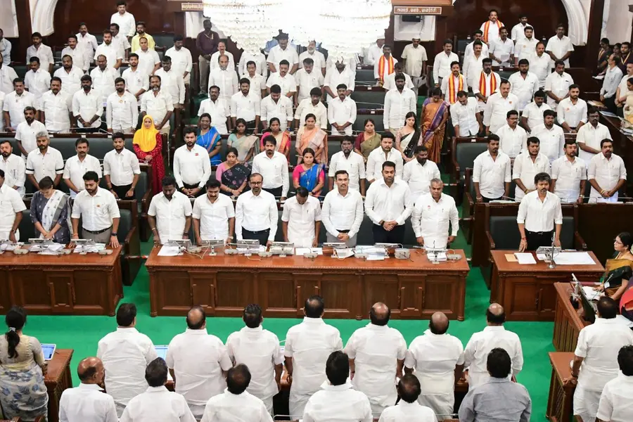 Amid Tamil anthem resolution, minister’s English words spark ‘Tanglish’ row in TN Assembly