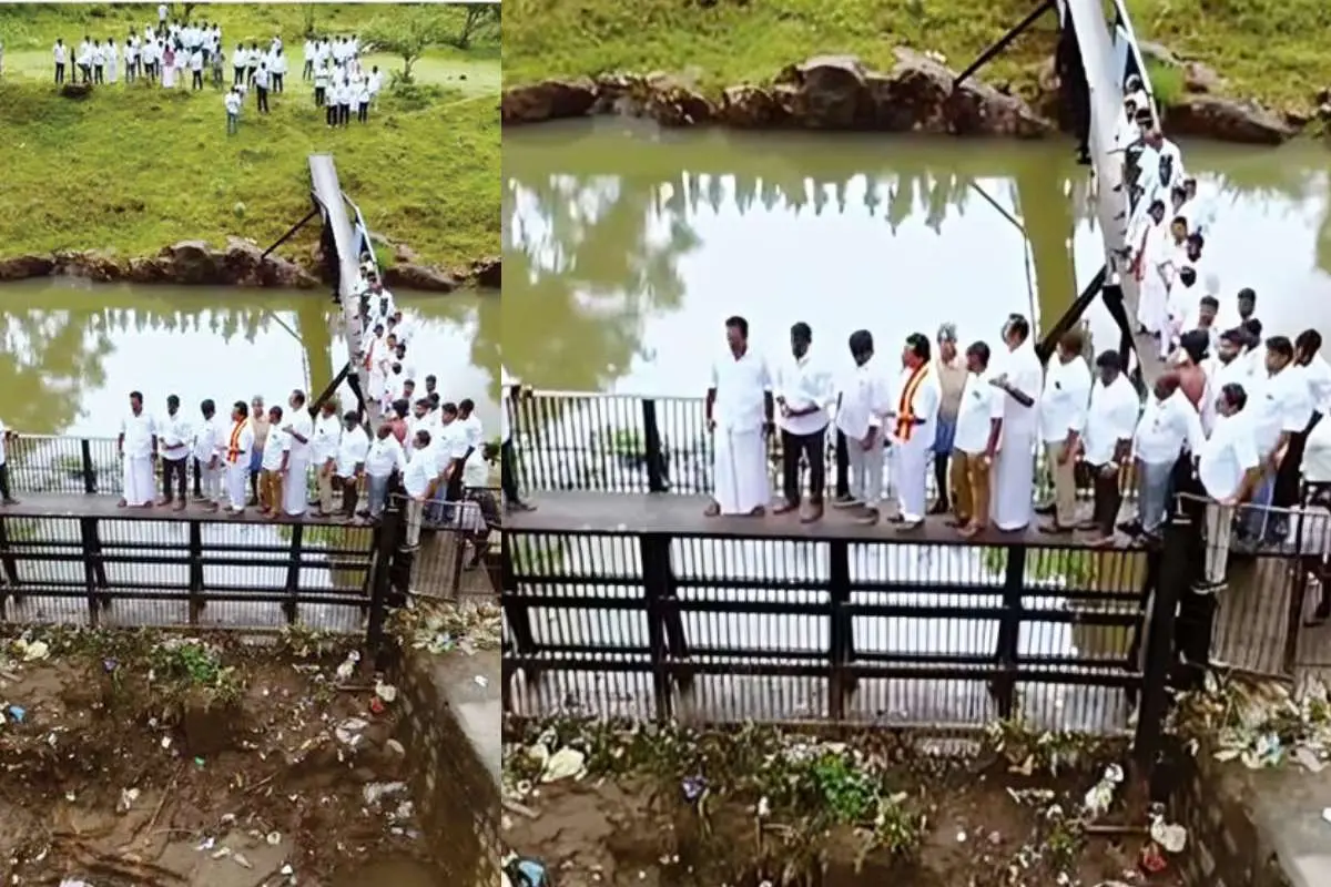 • ഡ്രോൺ ഉപയോഗിച്ച് പകർത്തിയ മുല്ലപ്പെരിയാർ കനാലിന്റെയും വനമേഖലയുടെയും ദൃശ്യം