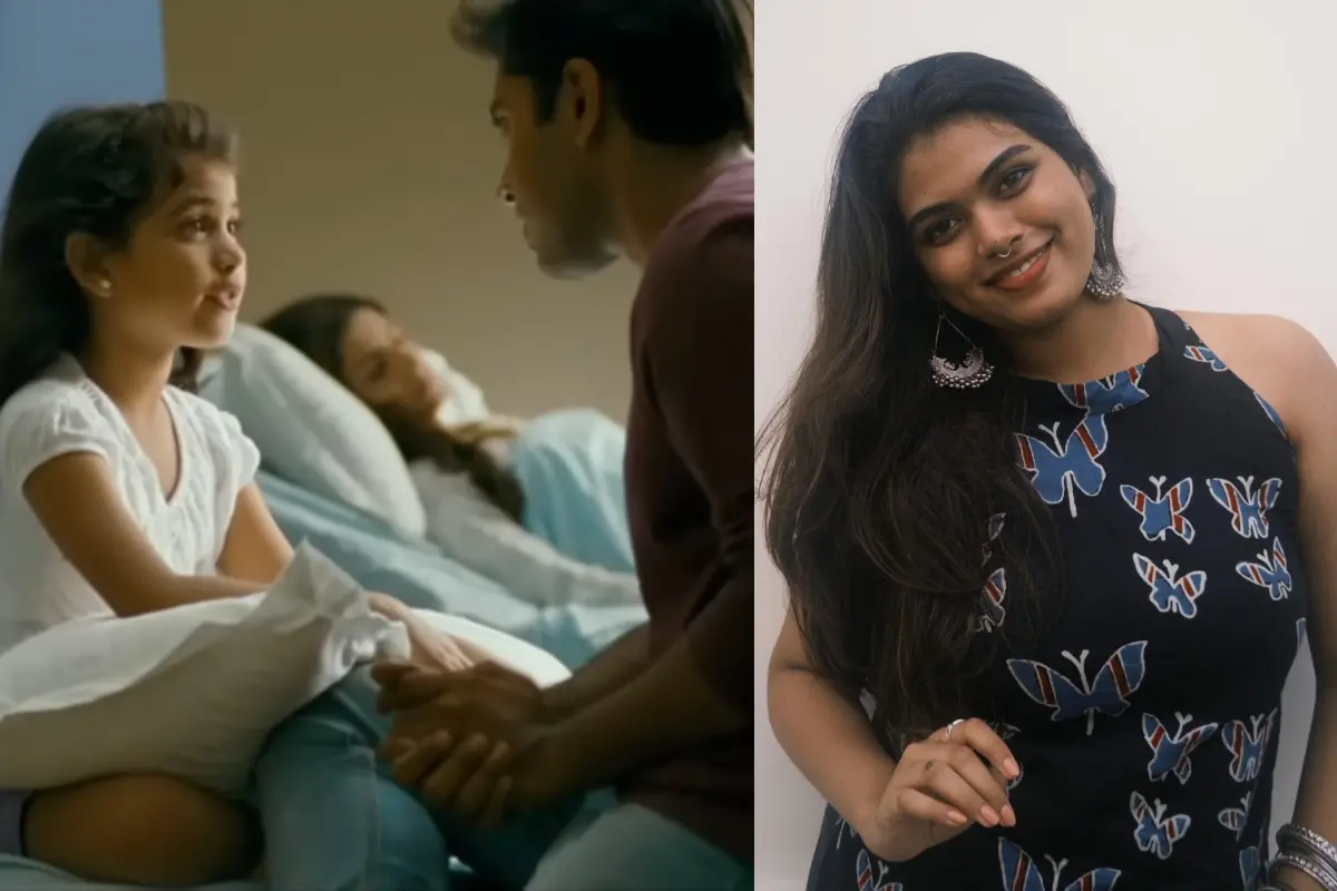 'തട്ടത്തിൻ മറയത്ത്' സിനിമയിൽ നിവിൻ പോളിയും അഞ്ജന അരുൺദേവും, അഞ്ജന അരുൺദേവ് | Photo: YouTube: Harmony Cinemas, Special Arrangement