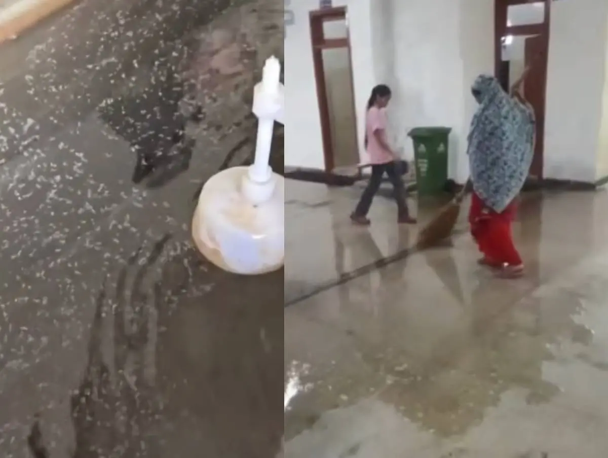 വിദ്യാർഥികള് പുറത്തുവിട്ട വീഡിയോയില്നിന്ന്