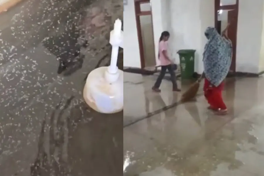 കുടിവെള്ളമില്ല, ചോർന്നൊലിച്ച് കെട്ടിടങ്ങൾ; പ്രതിഷേധവുമായി അലഹബാദ് സർവകലാശാലയിൽ വിദ്യാർഥികൾ