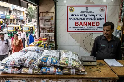 Tobacco, nicotine gutkha and pan masala banned in Karnataka for one year
