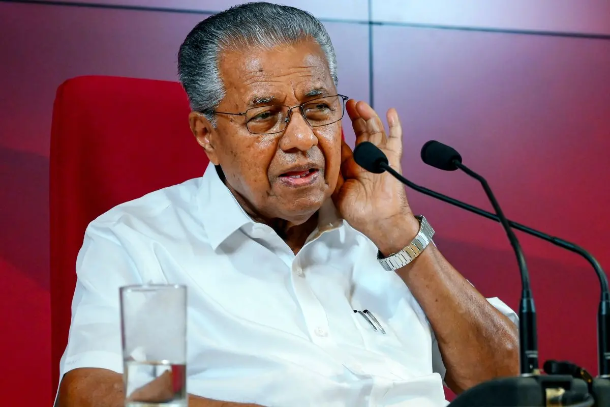 Kerala Assembly LoP Pinarayi Vijayan addresses a press conference in Thiruvananthapuram. | Photo: PTI