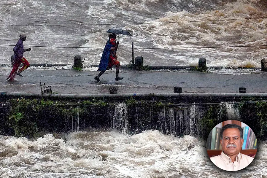 Dr. Padmalal former head of Hydrology Division NCESS discussing Kerala's climate vulnerability and monsoon patterns in light of repeated floods
