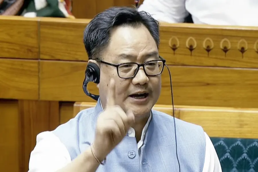 Union Minister Kiren Rijiju slams opposition for avoiding Parliament debate on Delhi student protests