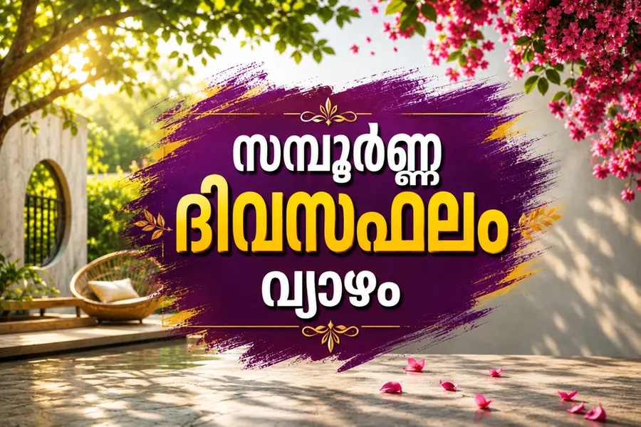 സമ്പൂർണ്ണ ദിവസഫലം | വ്യാഴം (13/08/2026)