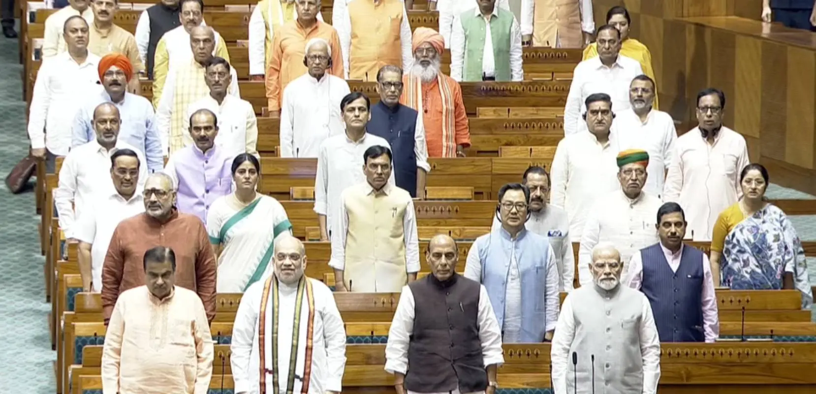 അമിത് ഷാ ലോക്സഭയിൽ | Photo: Screengrab/ Sansad TV