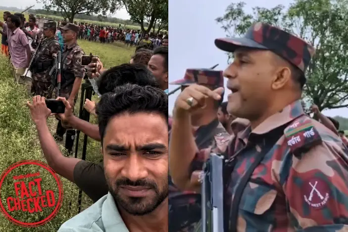 ഇന്ത്യ-ചൈനീസ് സൈന്യം നേർക്കുനേർ വന്നതിന്റെ ദൃശ്യങ്ങളോ ഇത്?