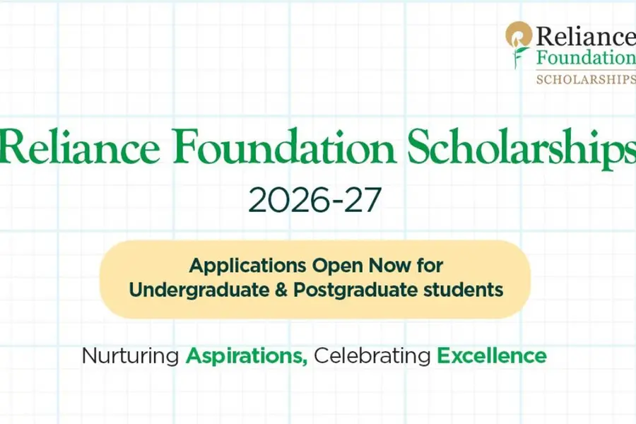 Reliance foundation scholarship 2026 open now