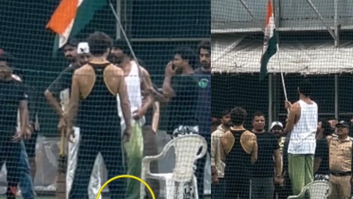 ക്രിക്കറ്റ് നിർത്തി അക്ഷയ് കുമാറും ടൈഗർ ഷ്രോഫും പതാകയ്ക്ക് ആദരവ്