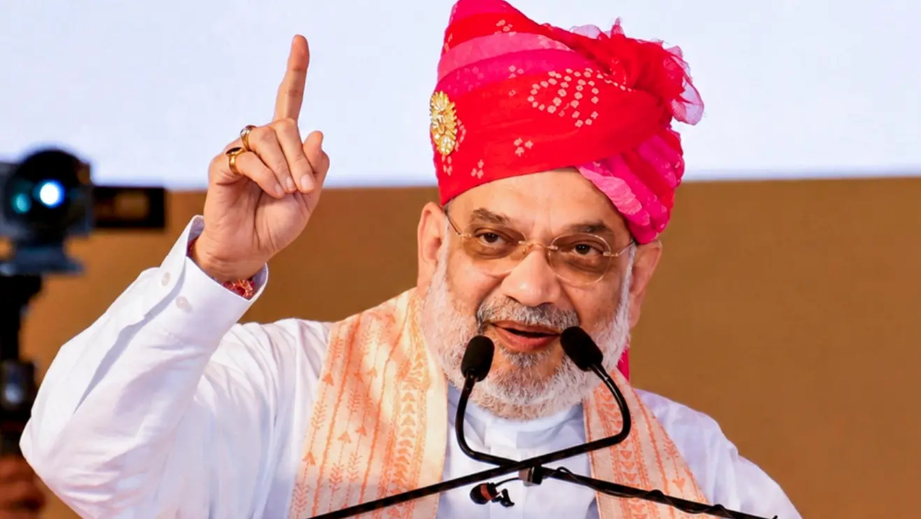 Union Home Minister Amit Shah during the 'Atal Gourav Smriti Samaroh' organised at Chittorgarh | Photo: PTI