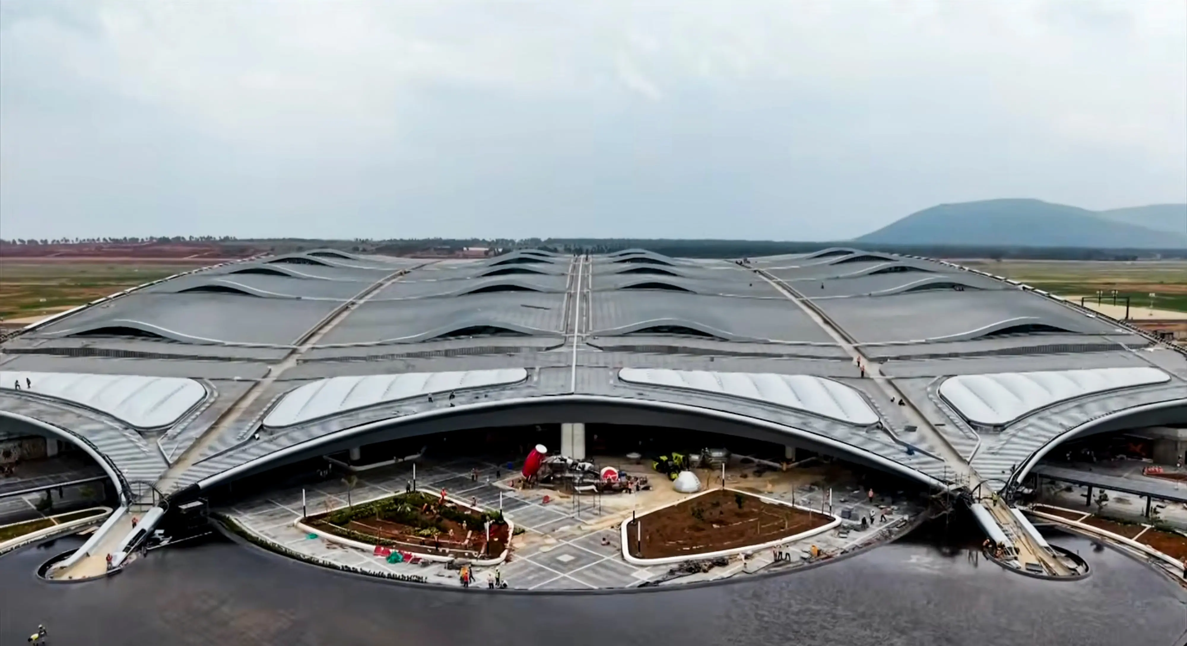 Alluri Sitarama Raju International Airport at Bhogapuram, in Vizianagaram district, Andhra Pradesh.| Photo: PTI